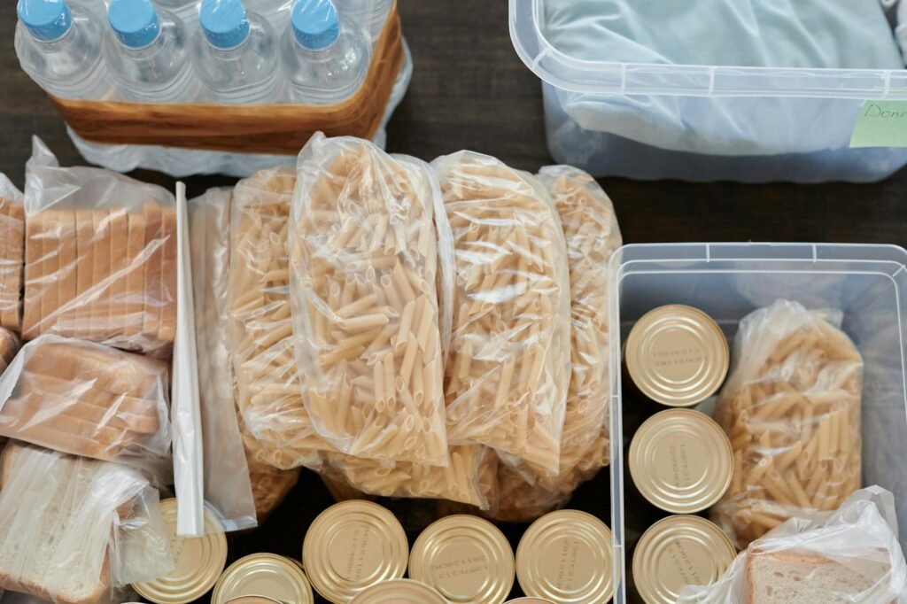Affordable grocery staples for simple meals during a no-spend challenge