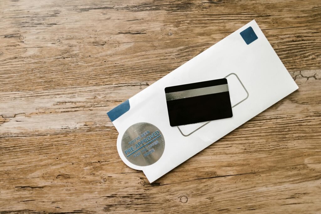 A labeled envelope for emergency savings on a table